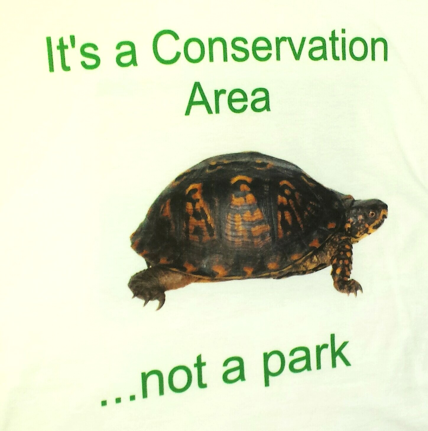 It's a conservation area... not a park